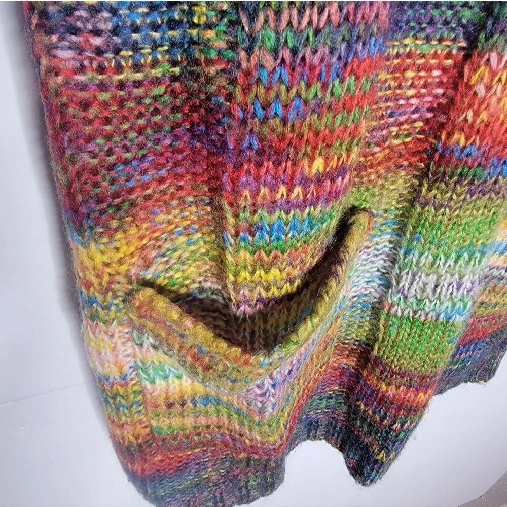 Ultra Flirt Multicolor Knit Sweater Dress / Long Sweater